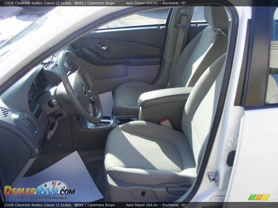 2008 Chevrolet Malibu Classic LS Sedan White / Cashmere Beige Photo #8