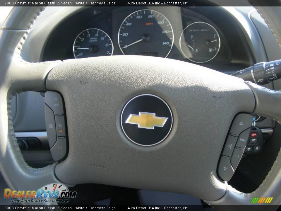 2008 Chevrolet Malibu Classic LS Sedan White / Cashmere Beige Photo #13