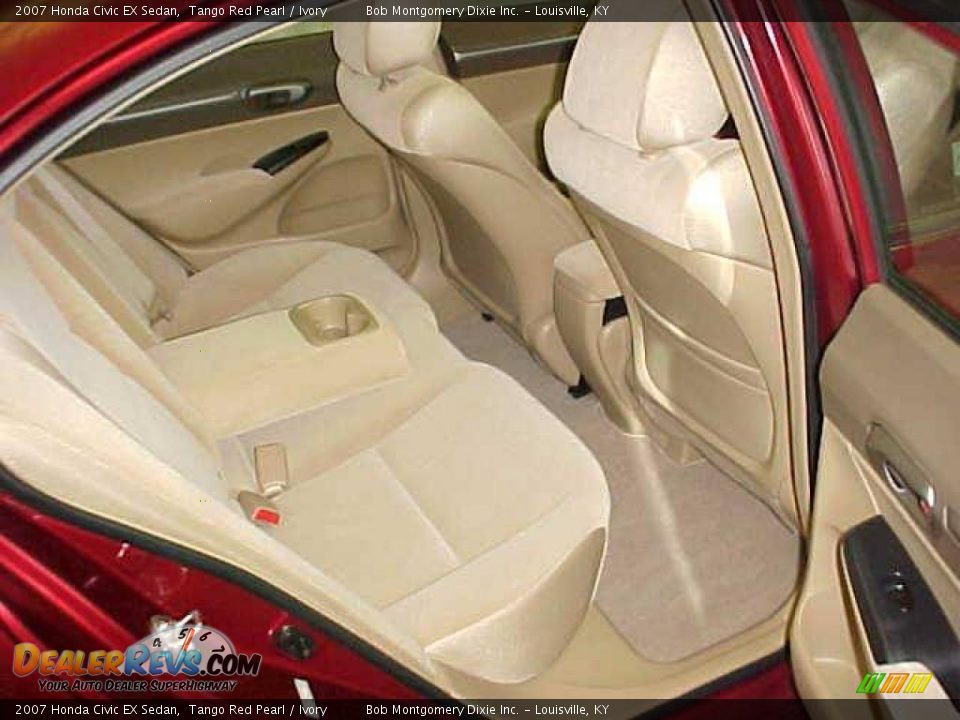 2007 Honda Civic EX Sedan Tango Red Pearl / Ivory Photo #8