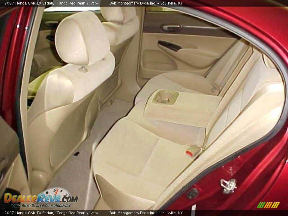 2007 Honda Civic EX Sedan Tango Red Pearl / Ivory Photo #14