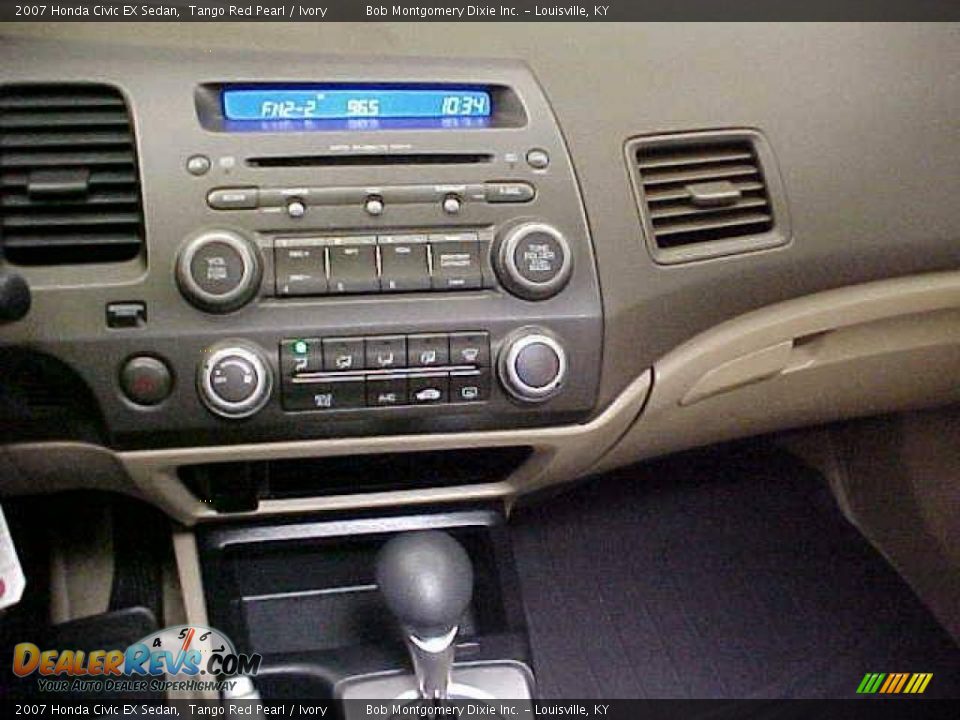 2007 Honda Civic EX Sedan Tango Red Pearl / Ivory Photo #19