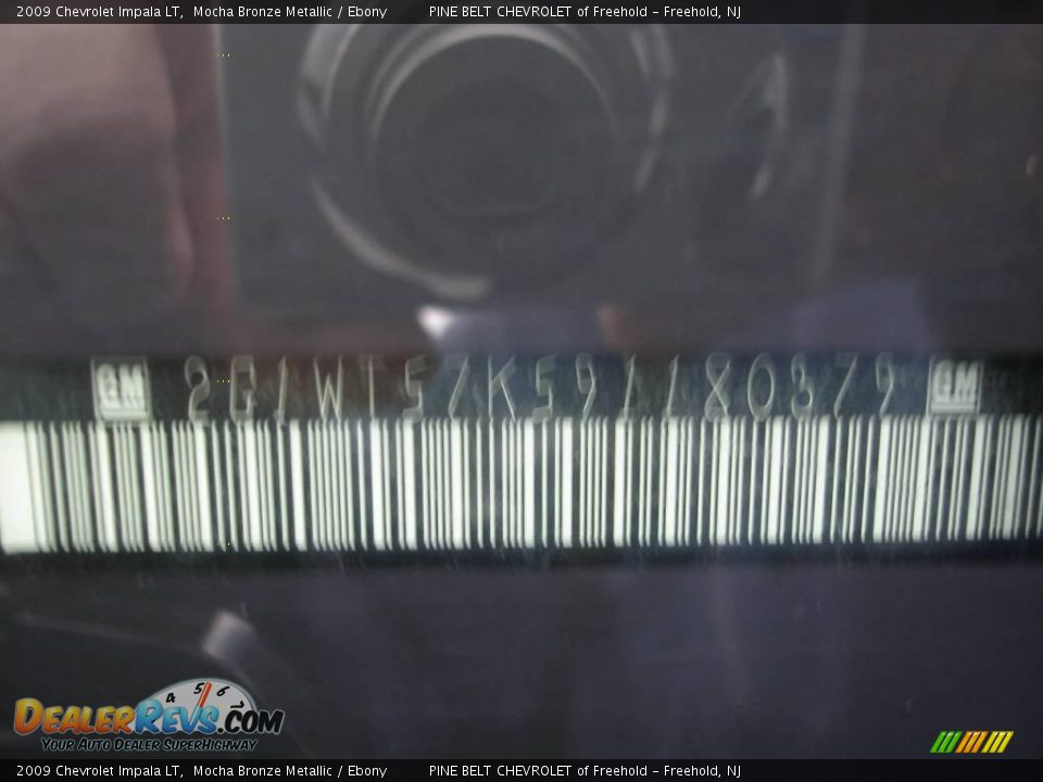 2009 Chevrolet Impala LT Mocha Bronze Metallic / Ebony Photo #15