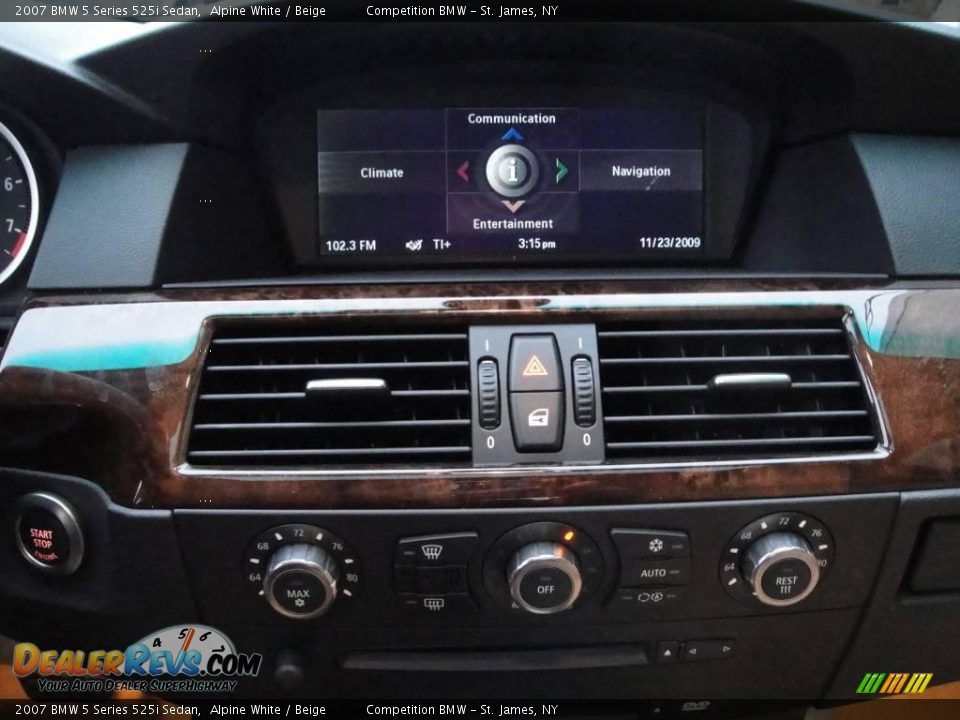 2007 BMW 5 Series 525i Sedan Alpine White / Beige Photo #12
