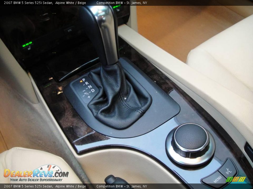 2007 BMW 5 Series 525i Sedan Alpine White / Beige Photo #13