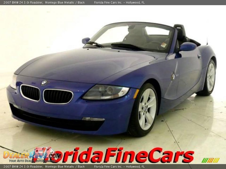 2007 BMW Z4 3.0i Roadster Montego Blue Metallic / Black Photo #1