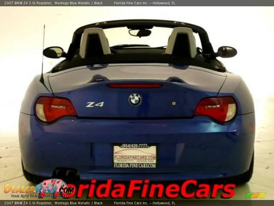 2007 BMW Z4 3.0i Roadster Montego Blue Metallic / Black Photo #6