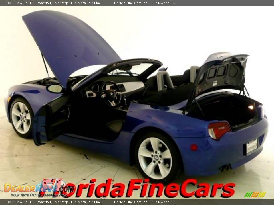 2007 BMW Z4 3.0i Roadster Montego Blue Metallic / Black Photo #8