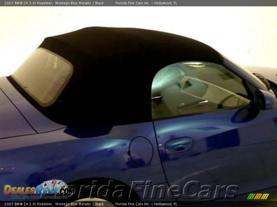 2007 BMW Z4 3.0i Roadster Montego Blue Metallic / Black Photo #9