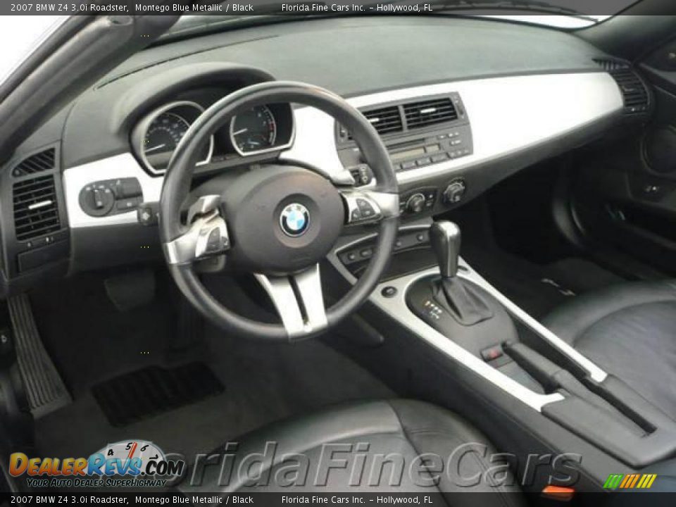2007 BMW Z4 3.0i Roadster Montego Blue Metallic / Black Photo #13