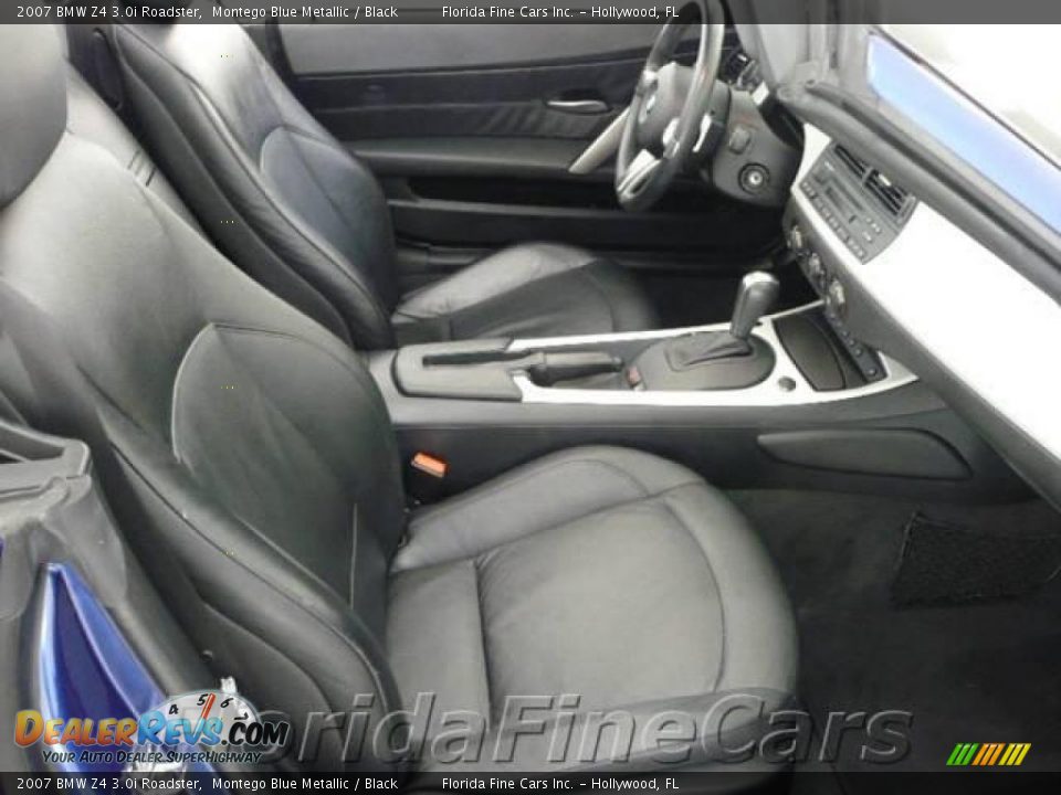 2007 BMW Z4 3.0i Roadster Montego Blue Metallic / Black Photo #14
