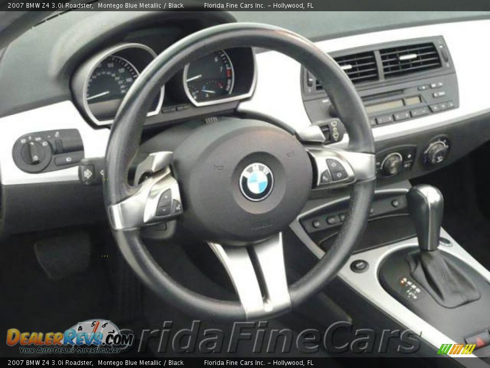 2007 BMW Z4 3.0i Roadster Montego Blue Metallic / Black Photo #16