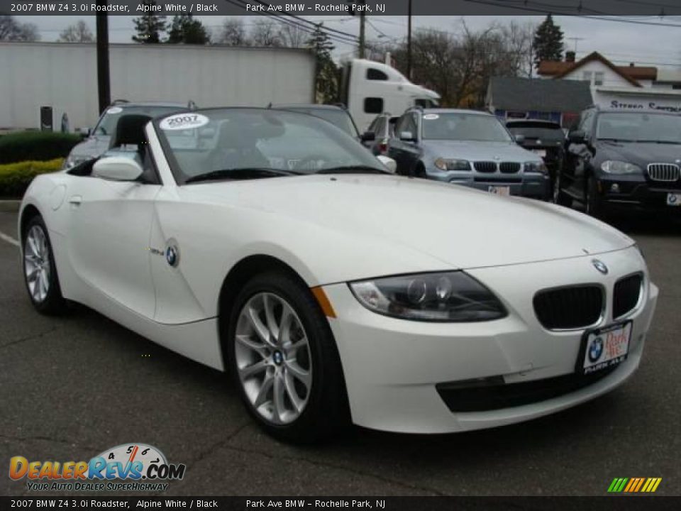 2007 BMW Z4 3.0i Roadster Alpine White / Black Photo #3
