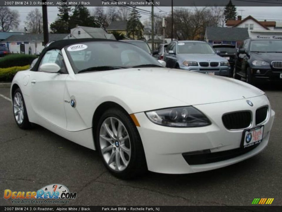 2007 BMW Z4 3.0i Roadster Alpine White / Black Photo #4