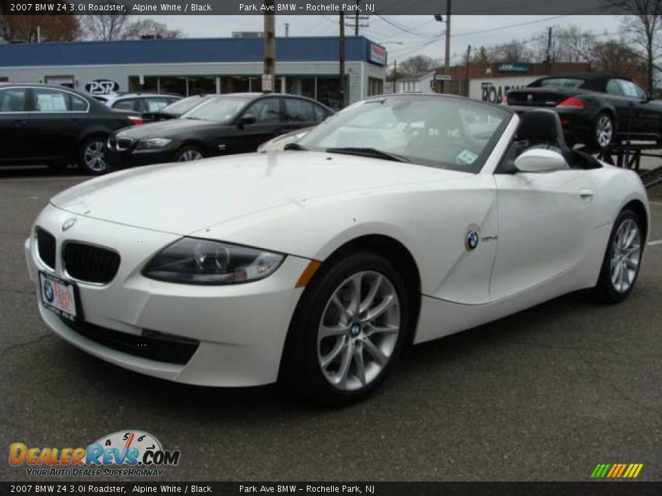 2007 BMW Z4 3.0i Roadster Alpine White / Black Photo #6