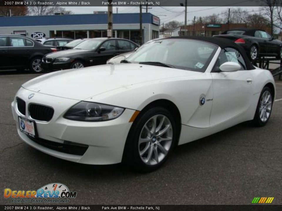 2007 BMW Z4 3.0i Roadster Alpine White / Black Photo #7