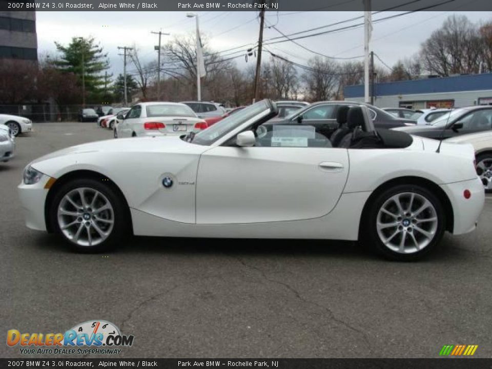 2007 BMW Z4 3.0i Roadster Alpine White / Black Photo #8