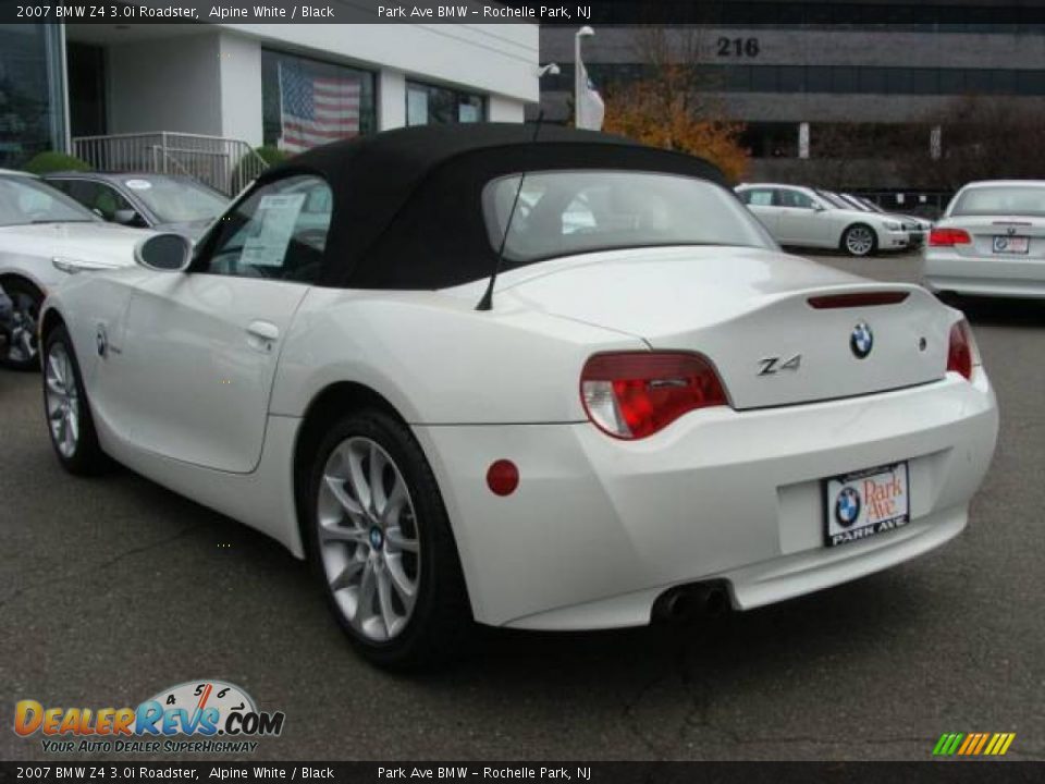 2007 BMW Z4 3.0i Roadster Alpine White / Black Photo #11