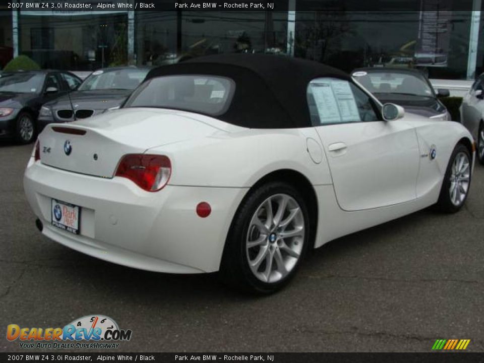 2007 BMW Z4 3.0i Roadster Alpine White / Black Photo #15