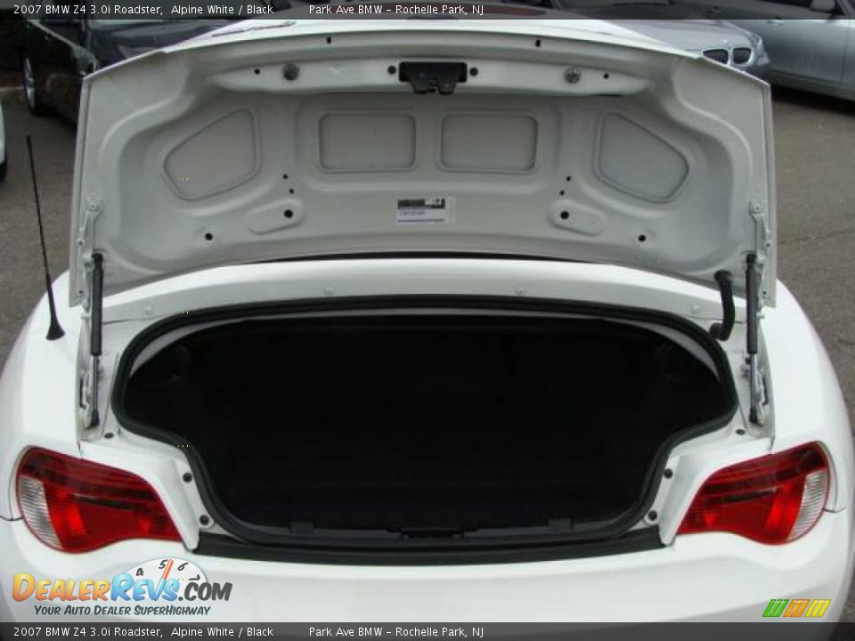 2007 BMW Z4 3.0i Roadster Alpine White / Black Photo #25
