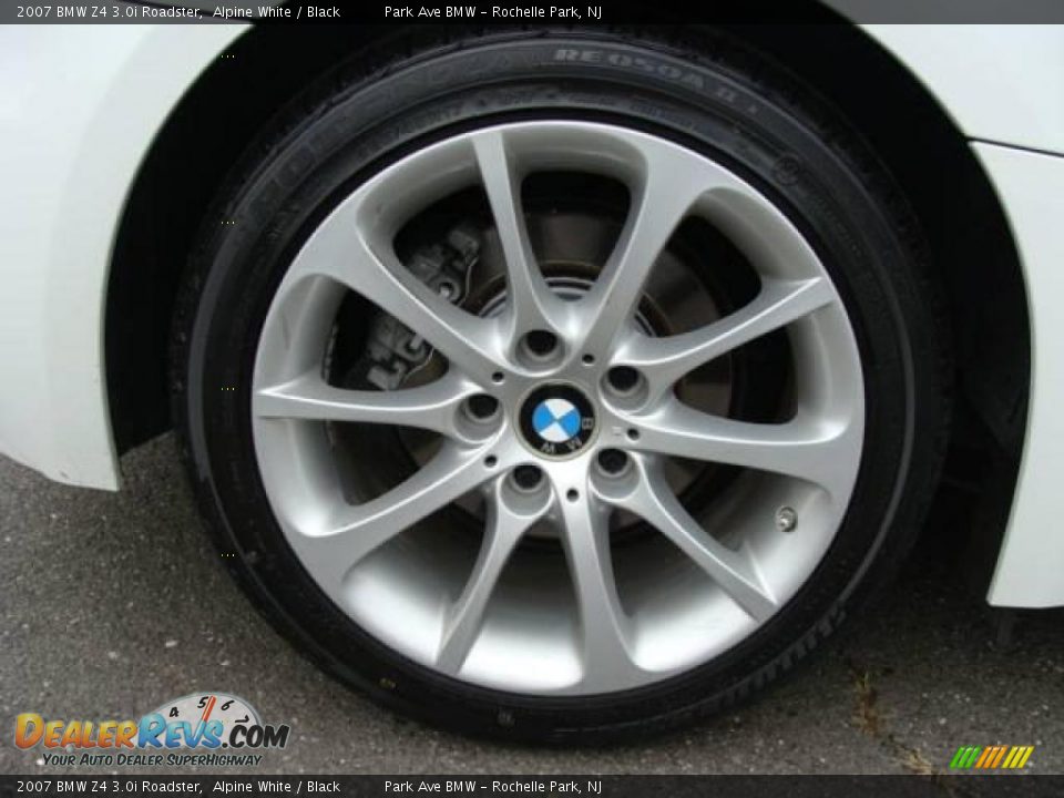 2007 BMW Z4 3.0i Roadster Alpine White / Black Photo #26