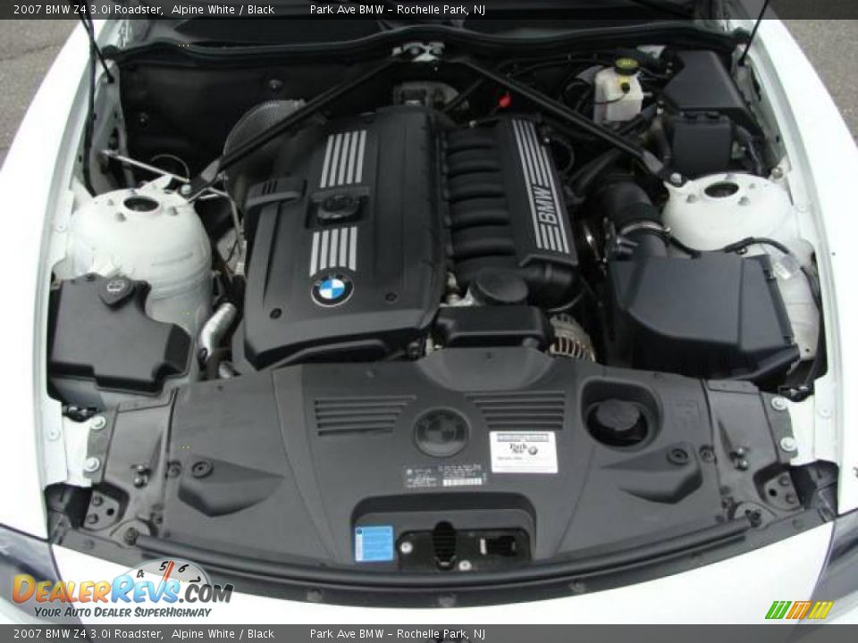 2007 BMW Z4 3.0i Roadster Alpine White / Black Photo #28