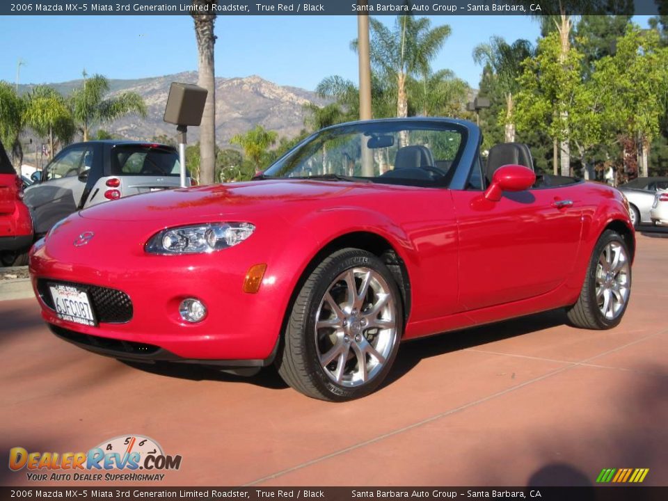 2006 Mazda MX-5 Miata 3rd Generation Limited Roadster True Red / Black Photo #1