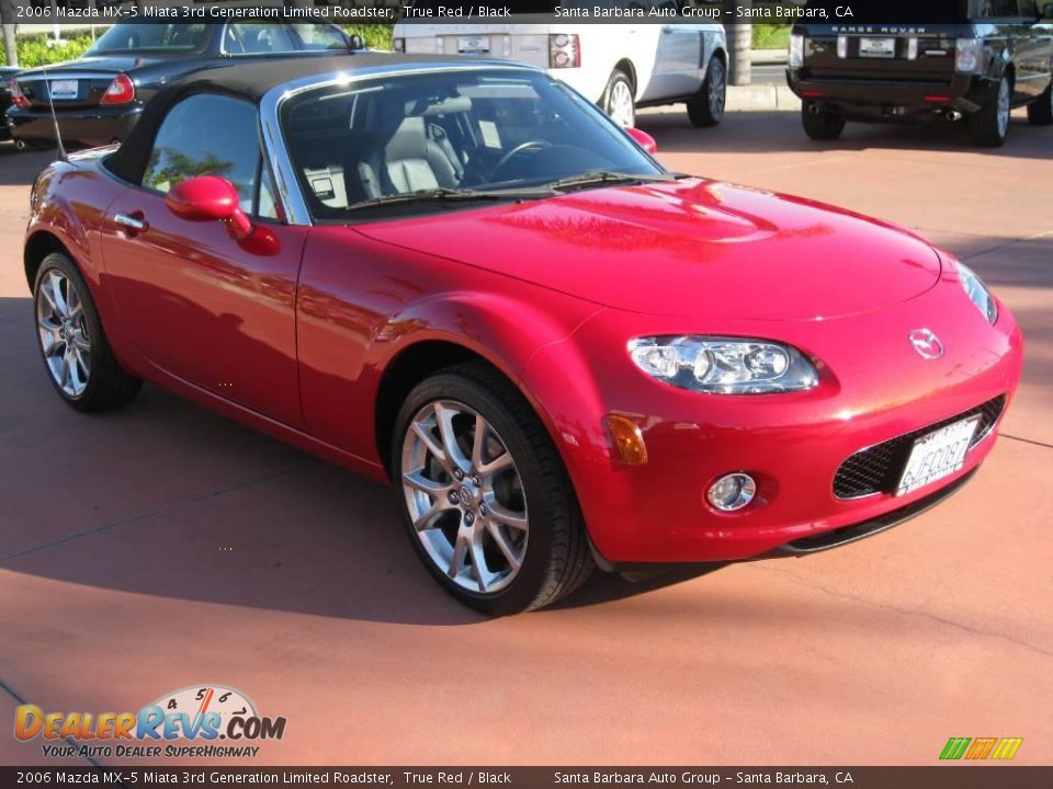 2006 Mazda MX-5 Miata 3rd Generation Limited Roadster True Red / Black Photo #5