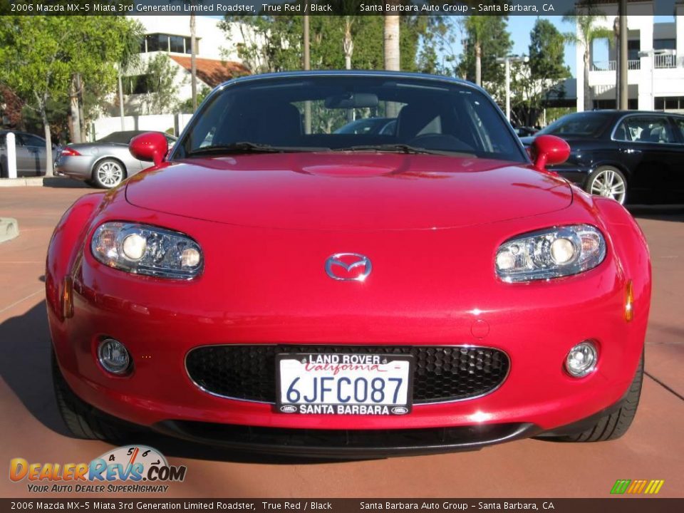 2006 Mazda MX-5 Miata 3rd Generation Limited Roadster True Red / Black Photo #6