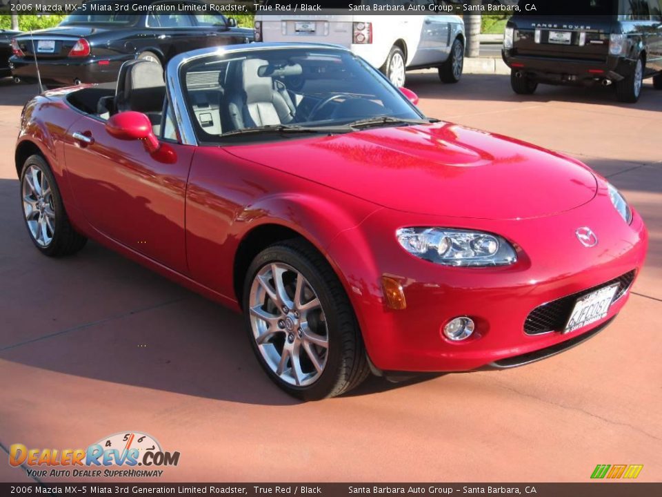 2006 Mazda MX-5 Miata 3rd Generation Limited Roadster True Red / Black Photo #11