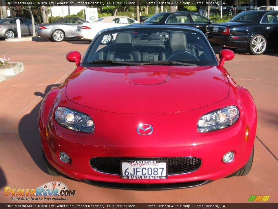 2006 Mazda MX-5 Miata 3rd Generation Limited Roadster True Red / Black Photo #12