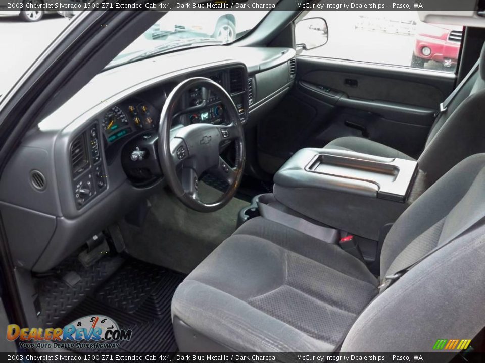 2003 Chevrolet Silverado 1500 Z71 Extended Cab 4x4 Dark Blue Metallic / Dark Charcoal Photo #4