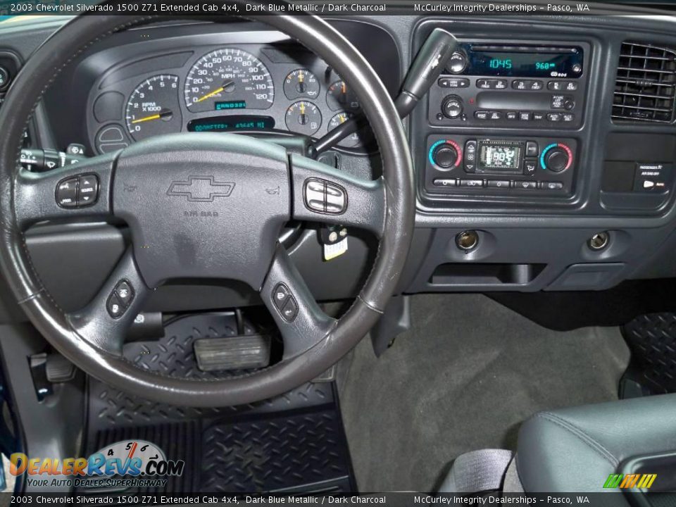 2003 Chevrolet Silverado 1500 Z71 Extended Cab 4x4 Dark Blue Metallic / Dark Charcoal Photo #6