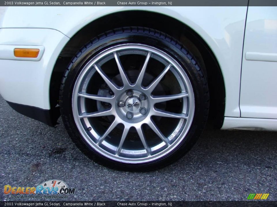 2003 Volkswagen Jetta GL Sedan Campanella White / Black Photo #9