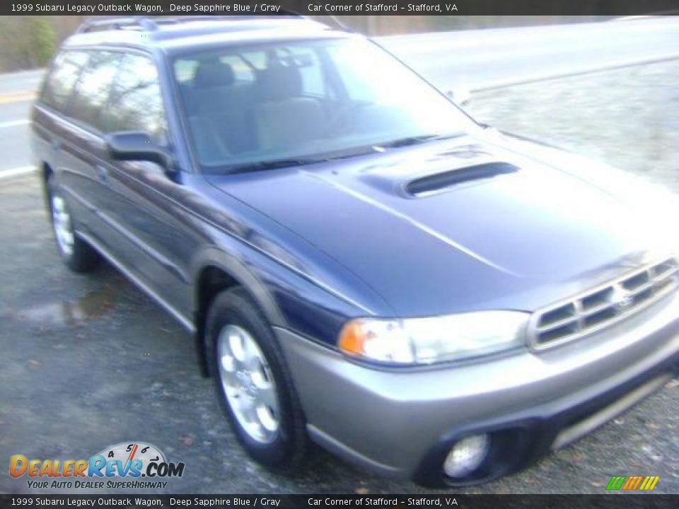 1999 Subaru Legacy Outback Wagon Deep Sapphire Blue / Gray Photo #2