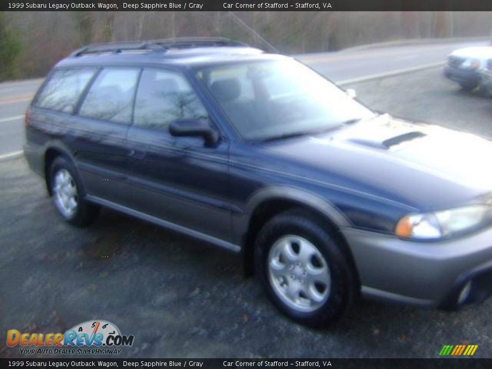 1999 Subaru Legacy Outback Wagon Deep Sapphire Blue / Gray Photo #5