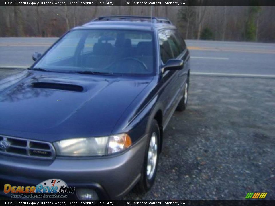 1999 Subaru Legacy Outback Wagon Deep Sapphire Blue / Gray Photo #6