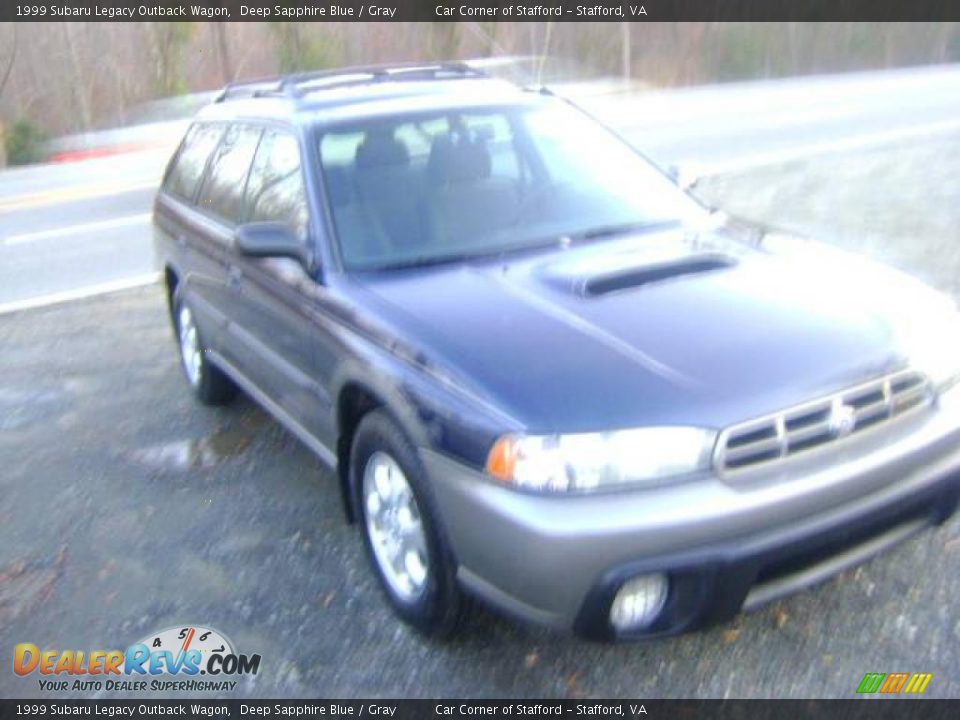 1999 Subaru Legacy Outback Wagon Deep Sapphire Blue / Gray Photo #7