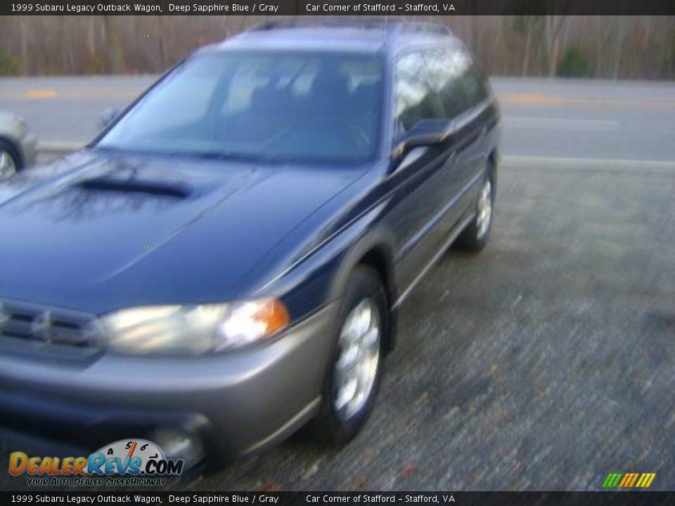 1999 Subaru Legacy Outback Wagon Deep Sapphire Blue / Gray Photo #8