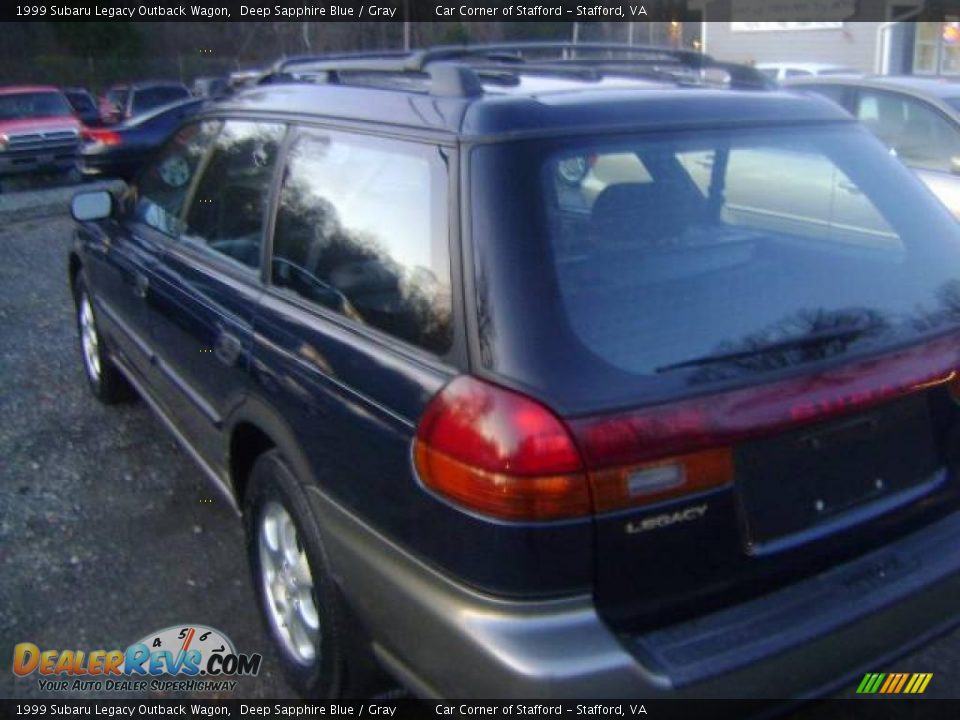 1999 Subaru Legacy Outback Wagon Deep Sapphire Blue / Gray Photo #9