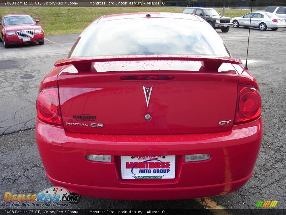 2008 Pontiac G5 GT Victory Red / Ebony Photo #4