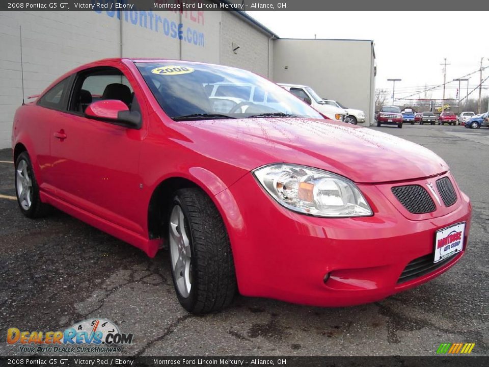 2008 Pontiac G5 GT Victory Red / Ebony Photo #7