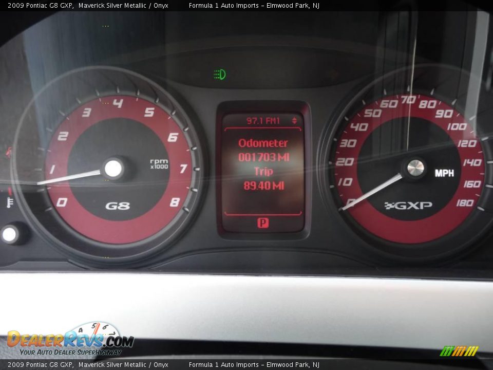 2009 Pontiac G8 GXP Maverick Silver Metallic / Onyx Photo #14