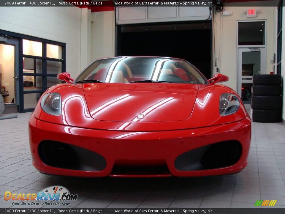 2009 Ferrari F430 Spider F1 Rosso Corsa (Red) / Beige Photo #2