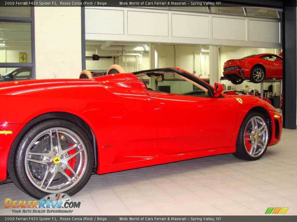 2009 Ferrari F430 Spider F1 Rosso Corsa (Red) / Beige Photo #4