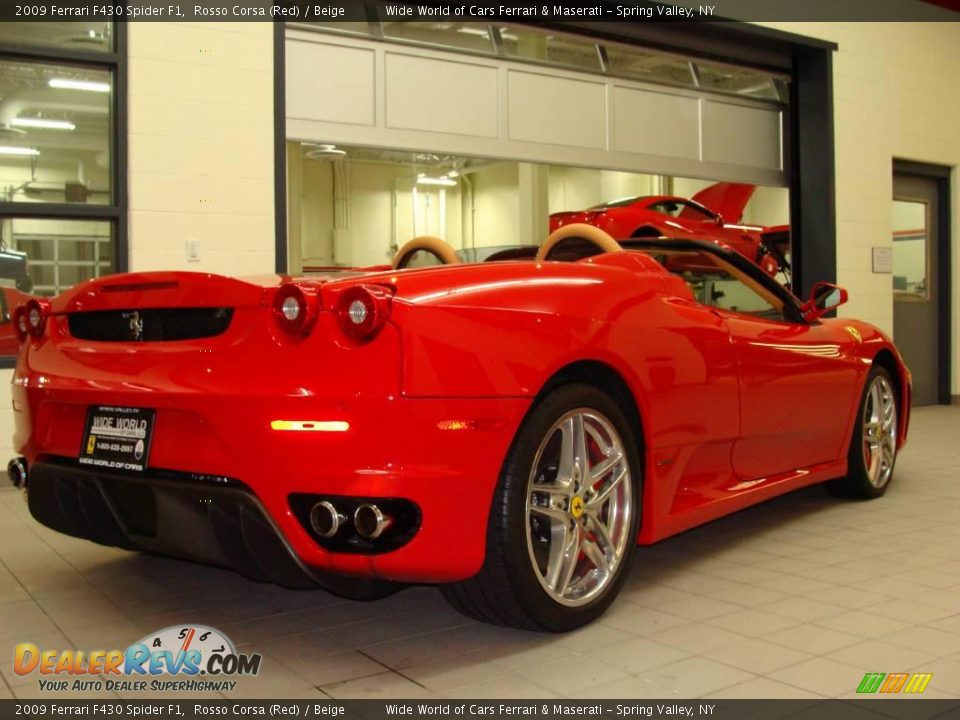 2009 Ferrari F430 Spider F1 Rosso Corsa (Red) / Beige Photo #5