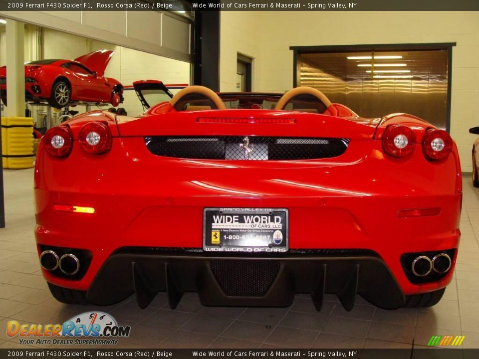 2009 Ferrari F430 Spider F1 Rosso Corsa (Red) / Beige Photo #6