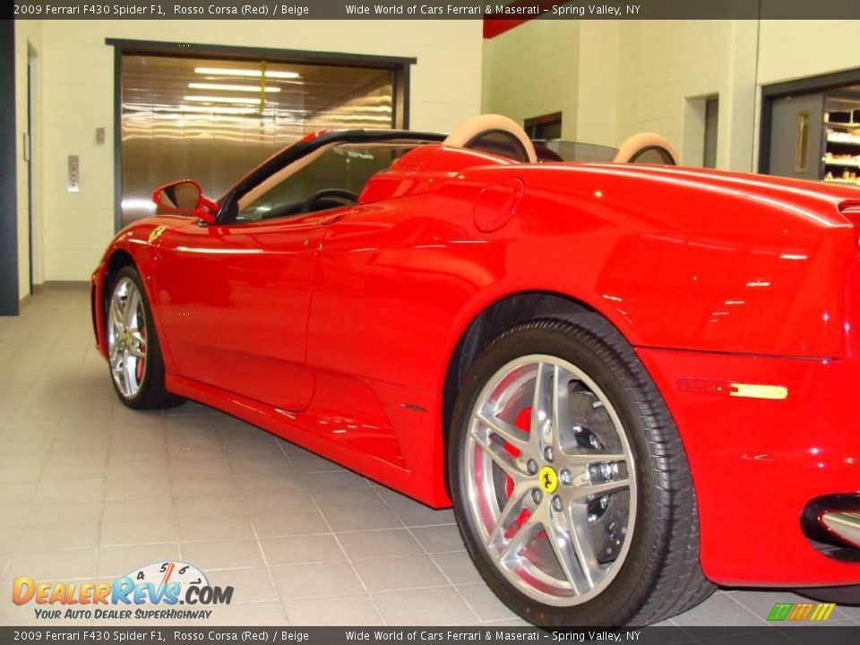 2009 Ferrari F430 Spider F1 Rosso Corsa (Red) / Beige Photo #8