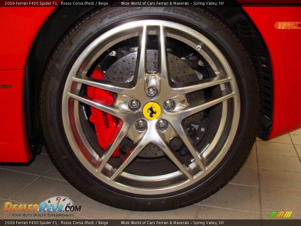 2009 Ferrari F430 Spider F1 Rosso Corsa (Red) / Beige Photo #9