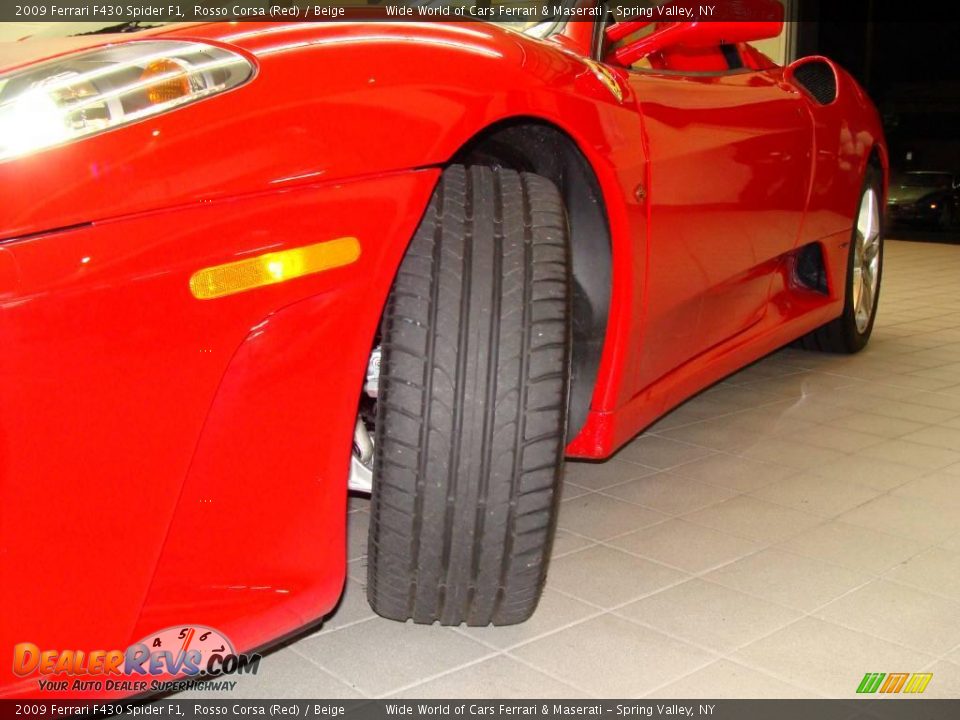 2009 Ferrari F430 Spider F1 Rosso Corsa (Red) / Beige Photo #10