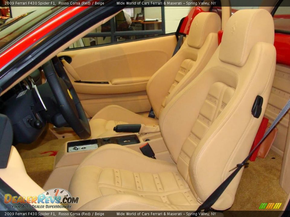2009 Ferrari F430 Spider F1 Rosso Corsa (Red) / Beige Photo #13